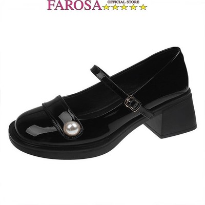 Giày Lolita thời trang nữ đế cao 5cm trending  FAROSA -TH120 giày vintage hạt ngọc cực phong cách