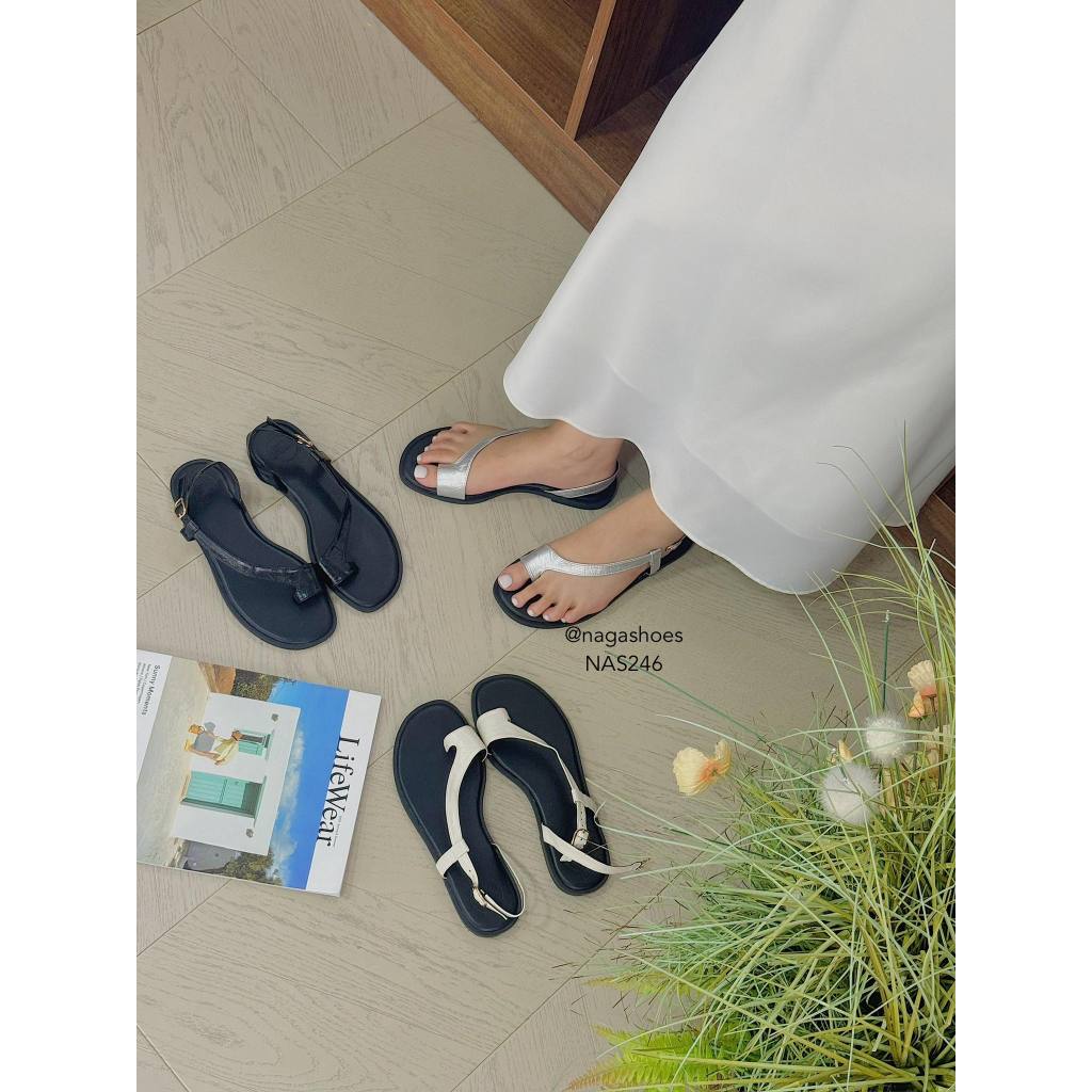 SANDAL NAGASHOES XỎ NGÓN QUAI CÀI NAS246