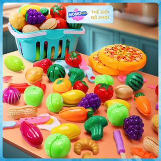 Đồ chơi cắt hoa quả cho bé,Bộ Đồ Chơi Cắt Hoa Quả Rau Củ Bằng Nhựa Cao Cấp Giúp bé vui chơi & rèn luyện đôi tay khéo léo
