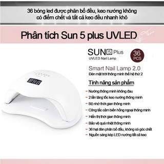 Máy hơ Sun 5Plus Chính Hãng dùng hơ sơn gel chuyên dụng cho tiệm nail