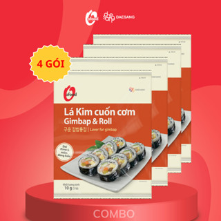  COMBO 4 Rong biển cuốn cơm  Lá kim cuốn cơm Hàn Quốc O'food 10g sử dụng cho các món kimbap sushi 