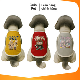Quin pet Áo 3 lỗ co giãn 4 chiều cho chó mèo Lababu, áo cho chó, áo cho mèo