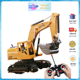  Đồ Chơi Xe Múc Điều Khiển Từ Xa 6 kênh sạc điện Gầu Sắt cho bé Mô hình máy xúc điều khiển từ xa 
