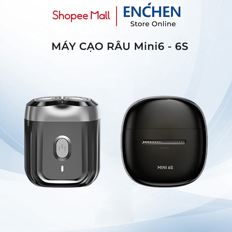 Máy cạo râu Enchen Mini 6s, đầu cạo nổi 28 lưỡi dao kép tự mài, chống nước - BH 12 tháng