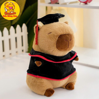  Gấu Bông Tốt Nghiệp Capybara - Thú Nhồi Bông Gấu Cử Nhân Capybara Mềm Mịn Cao Cấp Gấu Bông City 