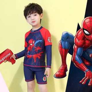  Đồ Bơi Siêu Nhân Tay Dài Cho Bé Trai Đi Bơi Đi Biển 