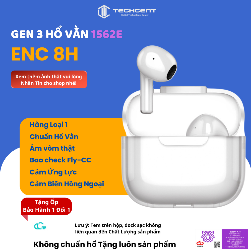 Tai nghe Earldom Louda Gen 3 1562E ENC - Âm Vòm - Pin 8H