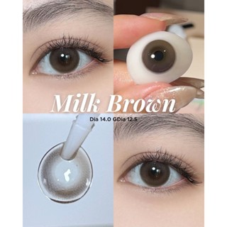 Lens mắt nâu sữa filter MILK BROWN hiệu ứng phớt nhẹ  | Kính áp tròng @spring.lens