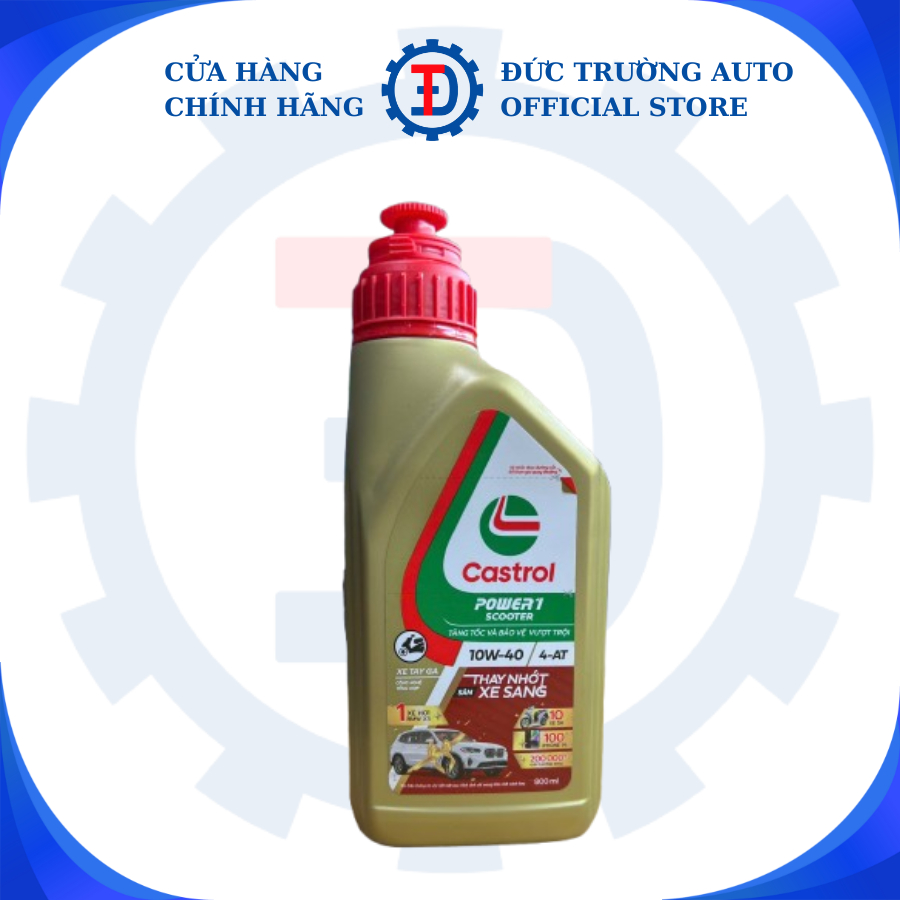 [HÀNG CHÍNH HÃNG] Dầu nhớt xe máy Castrol tay ga 10W40 0.8L cho xe tay ga