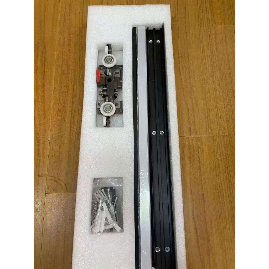 Ray cửa lùa tàn hình, Ray trượt cửa lùa âm cho cửa gỗ - cửa kính, Ray trượt cửa lùa tủ gỗ