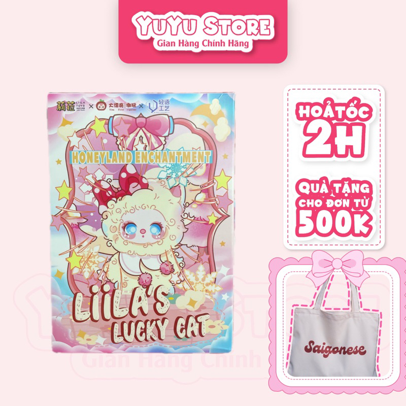 [Chính Hãng - Hoả Tốc] Blindbox Lilla Lucky Cat V3 Gấu Bông Móc Khoá Trang Trí