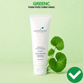 Sữa rửa mặt sáng da ngừa mụn Luxvaley Gentle Face Wash 50g chiết xuất rau má