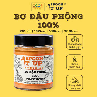 Bơ Đậu Phộng 100%  – Không Đường, Không Dầu, Nguyên chất, Thuần Chay – Spoon It Up