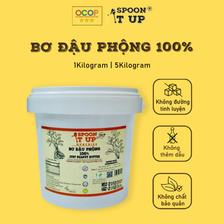 BƠ ĐẬU PHỘNG 100% , KHÔNG ĐƯỜNG, KHÔNG DẦU, NGUYÊN CHẤT – 5KG, 10KG – SPOON IT UP