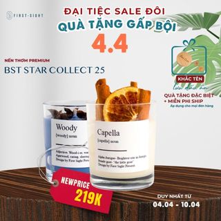 Nến Thơm Handmade BST Star Collect First Sight Hương Thơm Tự Nhiên Không Khó Hương Hủ 180GR