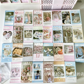 Túi 20 Sticker Cún Hồng Xanh Đáng Iu Nhãn Dán Cún Mix Hồng Pastel Nhãn Dán Niêm Phong Decor Đơn Hàng