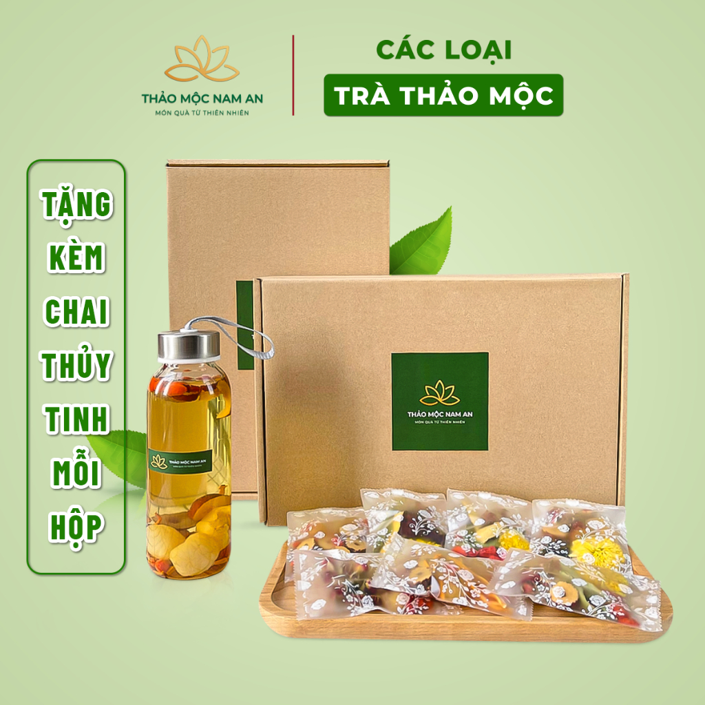 Trà Thảo Mộc, Trà Dưỡng Nhan, Trà Thanh Nhiệt CÓ MIX CÁC LOẠI (Hộp 30 Gói) Đẹp Da, Giảm Cân, Mát Gan, Thanh Lọc, Dễ Ngủ