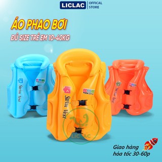  Áo Phao Bơm Hơi dùng cho trẻ em 10-40kg nhựa PVC an toàn nhiều màu lựa chọn bé trai bé gái AP-ABC 