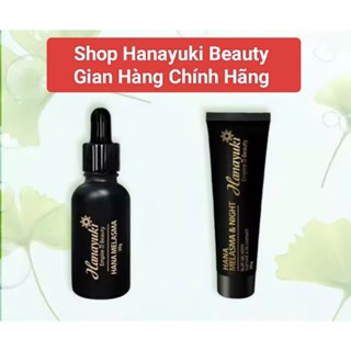 (Chính hãng-Date 2027) Combo 2sp giảm nám Hanayuki(Serum Nám và Kem nám đêm)