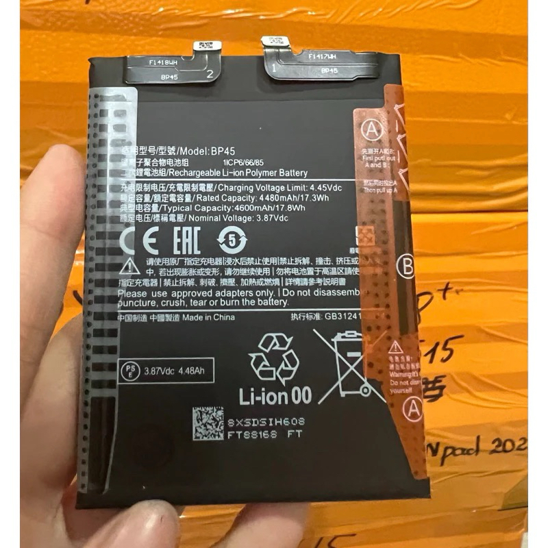 Pin Xiaomi 12 Pro, Xiaomi Mi 12 Pro, Pin BP45  (4480, 4600mAh).