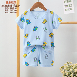 Đồ bộ mùa hè bé trai từ 24-35kg (7-9 tuổi) chất vải thun lạnh thông hơi kháng khuẩn Quảng Châu