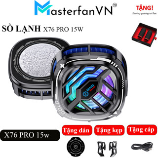 Quạt Tản Nhiệt Điện Thoại Sò Lạnh X76 Pro ( Led RGB Gaming Có công Tắc Tắt Bật ) Bảo Hành 3 Tháng Lỗi 1 Đổi 1