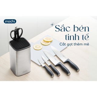 Bộ dao kéo nhà bếp Sakai Inochi đa năng, lưỡi dao làm từ thép không gỉ, tay cầm chống trơn trượt