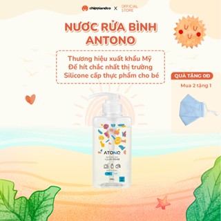 Nước rửa bình thuần chay Atono2 - Atono thuần chay đậm đặc, có thể rửa bát và rau củ quả, an toàn cho bé 460ml