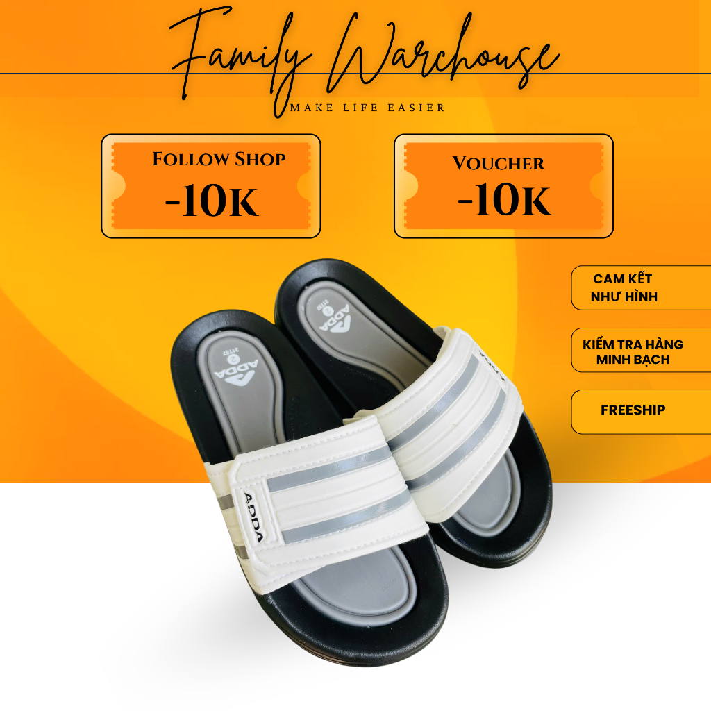 Dép Lê Bé Trai ADDA 31T87 - Dép Quai Ngang, Êm Chân, Chống Trượt, Hàng Chính Hãng