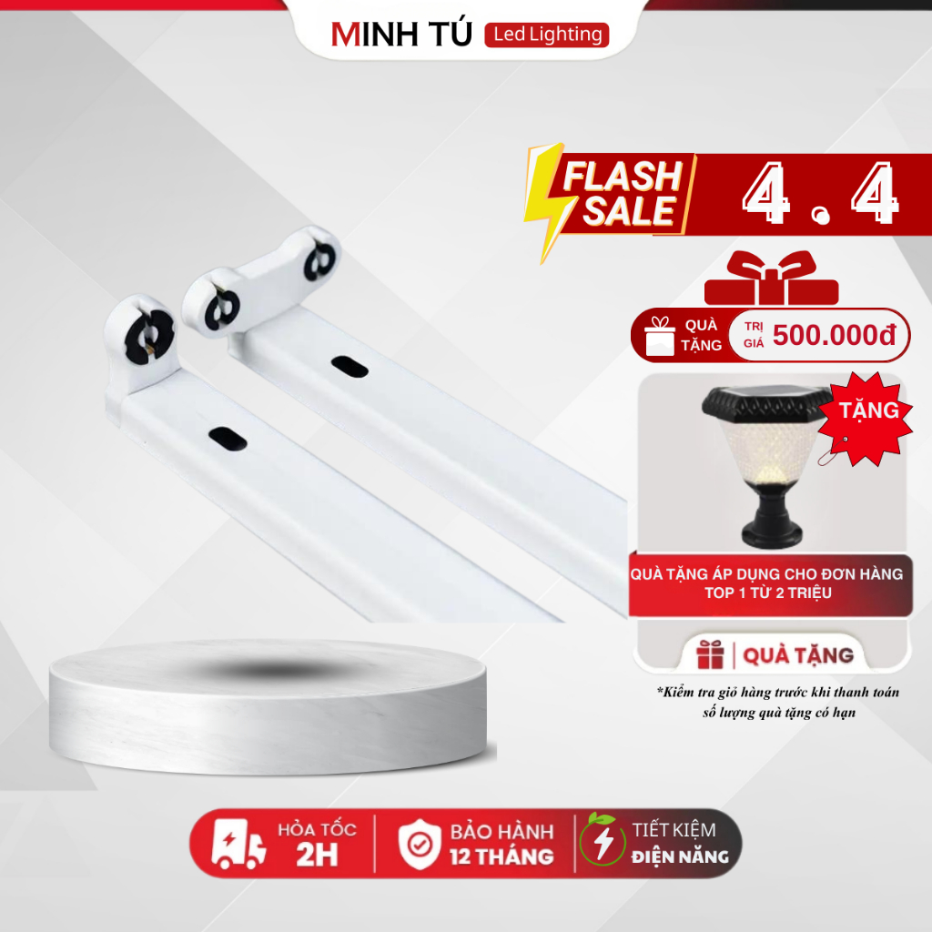 Máng Đèn Tuýp Led 1.2M Đơn Và Đôi (Dùng lắp bóng tuýp)