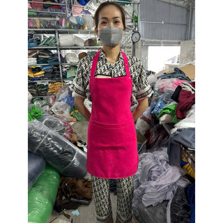 Tạp Dề nail,tạp dề phun xăm, spa chất vải tuyết mưa dày dặn, không xù