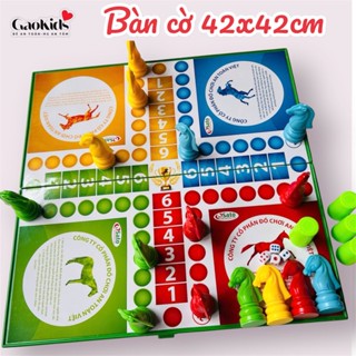 Cờ Cá Ngựa Sato - Bàn nhựa Loại Lớn  42x42cm - Cờ đua ngựa bằng Nhựa Cao Cấp