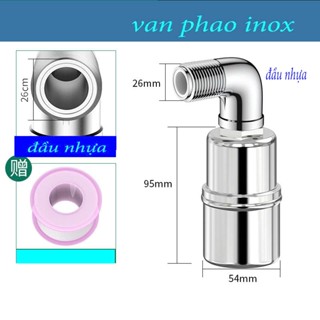 Phao Nước Chống Tràn Tự Động, Van Cơ Nước Tự Ngắt Khi Đầy, Điều Chỉnh Mực Nước, Chất Liệu Inox 304 Bền Đẹp Không Gỉ