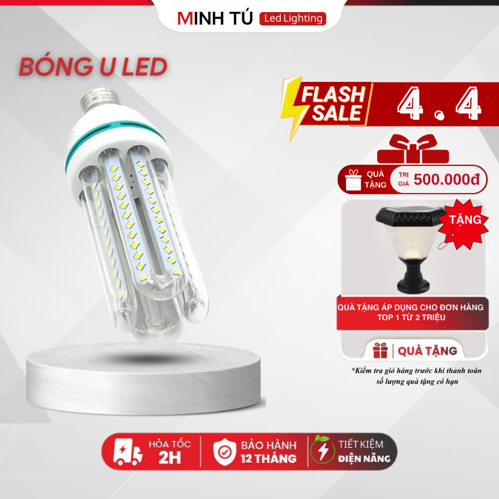 BÓNG ĐÈN LED 12W, 16W CHỮ U