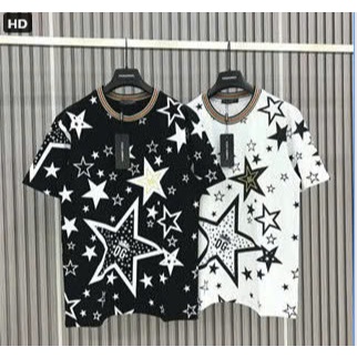 Áo Phông Nam Nữ In Hình Ngôi Sao- Áo Thun Cổ Tròn Chất Liệu Cotton Form Rộng
