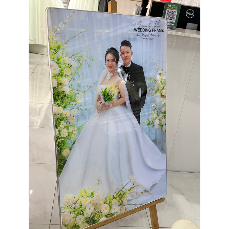 Ảnh 60x90 tráng gương bo viền