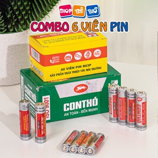  ComBo 6 Viên Pin Tiểu AA AAA hàng chuẩn chính hãng sử dụng cho đồ chơi trẻ em 