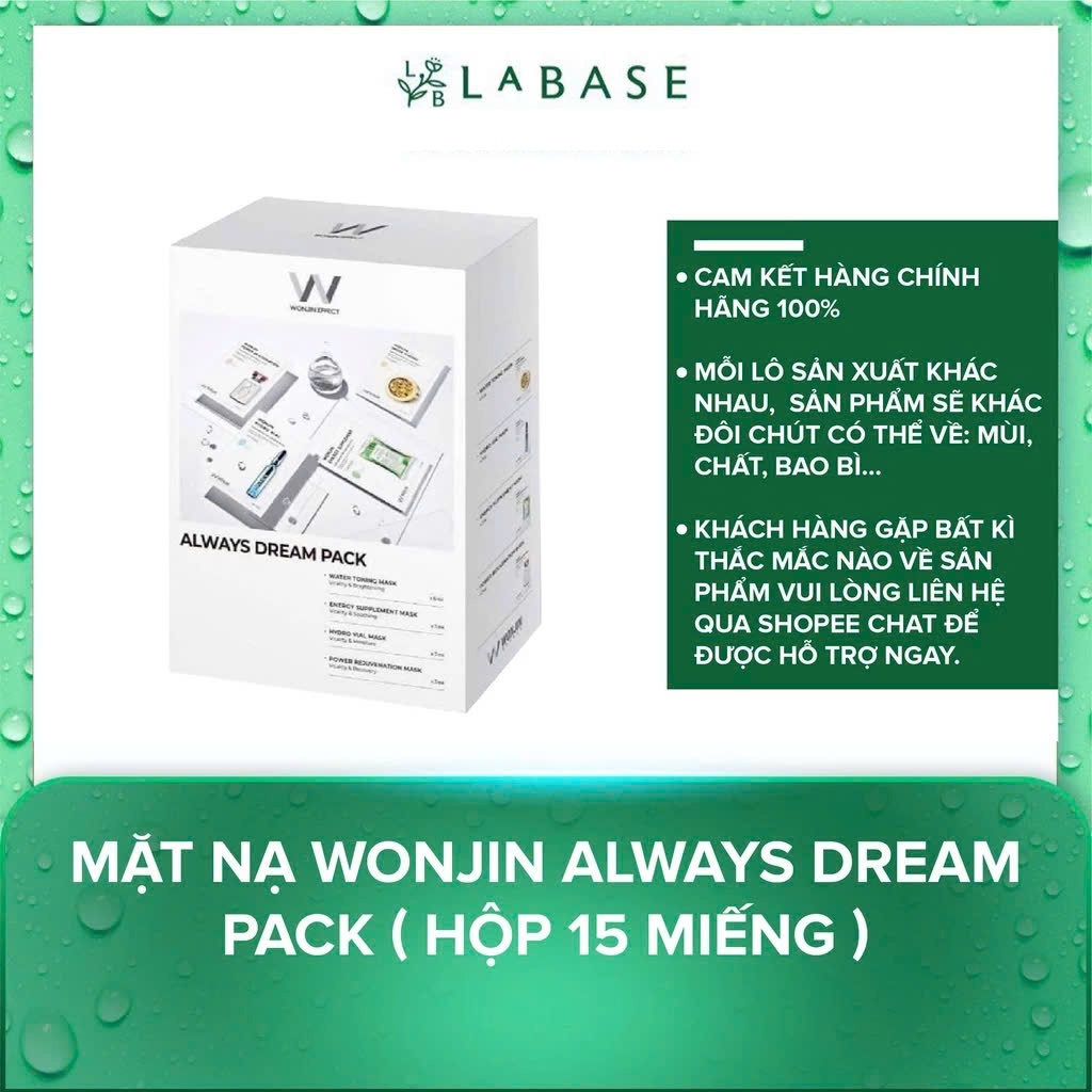 Mặt nạ Wonjin Always Dream Pack ( Hộp 15 Miếng )