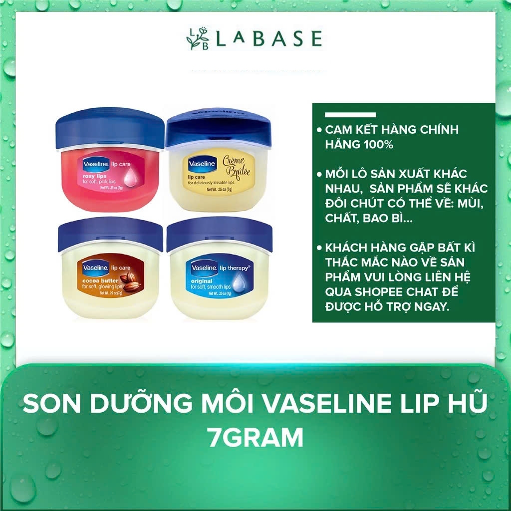 Son dưỡng môi Vaseline Lip hũ 7gram