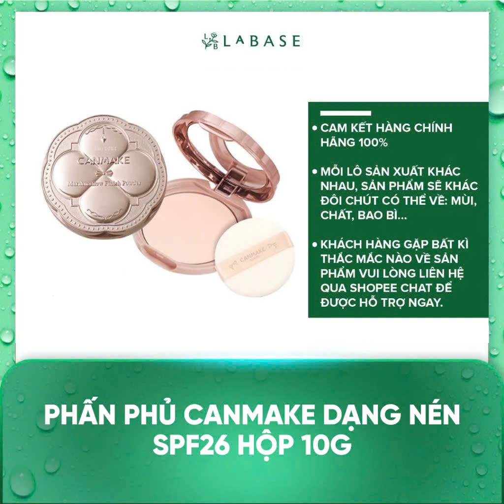 Phấn phủ Canmake dạng nén SPF26 hộp 10g