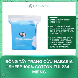 Bông Tẩy Trang Cừu Habaria Sheep 100% Cotton Túi 234 Miếng