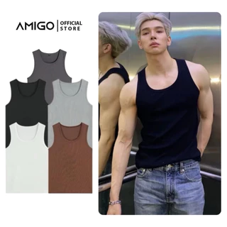 Áo Thun Nam Ba lỗ tanktop thun kẻ tăm co giãn 4 chiều thoáng mát