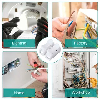 Domino kẹp dây điện 2 chân, cút nối dây điện nhanh (gói 20 cái)