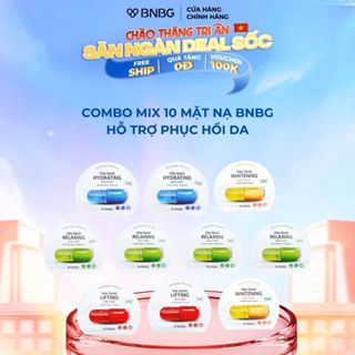 Combo 10 Mặt Nạ BNBG Mix Hỗ Trợ Phục Hồi Da BNBG Vita Genic Jelly Mask 30mlx10