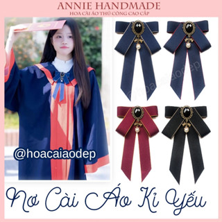 Nơ cài áo cử nhân, nơ kỷ yếu cho mọi lứa tuổi đính đá đẹp sang trọng dịp tốt nghiệp【𝗔𝗡𝗡𝗜𝗘 𝗛𝗔𝗡𝗗𝗠𝗔𝗗𝗘】