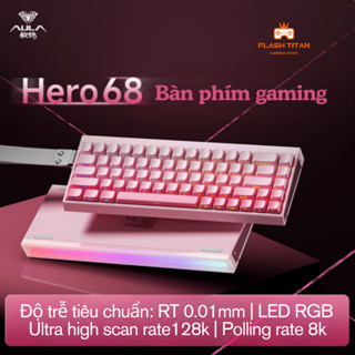 Bàn Phím Cơ Gaming Aula Hero 68 HE - Rapid Trigger - Switch Nam Châm 8k Polling Rate - RT 0.01mm