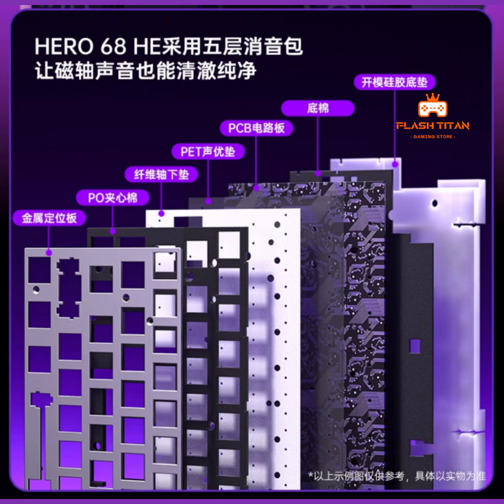 Bàn Phím Cơ Gaming Aula Hero 68 HE - Rapid Trigger - Switch Nam Châm 8k Polling Rate - RT 0.01mm | BigBuy360 - bigbuy360.vn