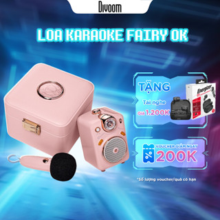 Loa Bluetooth Karaoke Divoom Fairy-Ok công suất 10W kèm mic không dây, chất âm chân thực và sống động - BH 12 tháng