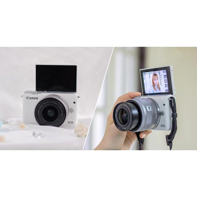 Máy ảnh Canon M10 + 15-45mm IS Stm - 18mp - Wifi - Quay Full HD - Mới 95%