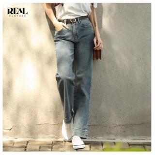 Quần suông Jeans nữ lưng cao ống đứng REAL CLOTHES (tổng hợp màu), co giãn thoải mái